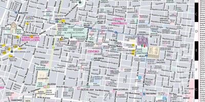 வரைபடம் streetwise மெக்ஸிக்கோ நகரத்தின்