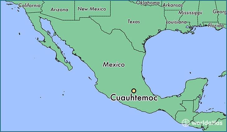 வரைபடம் cuauhtemoc மெக்ஸிக்கோ