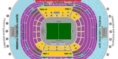 Estadio இன்று உள்ள கால அடிக்கடி அமைவு வரைபடம்