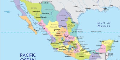 வரைபடம் Mexico City மாநில