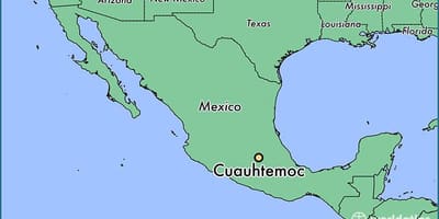 வரைபடம் cuauhtemoc மெக்ஸிக்கோ 