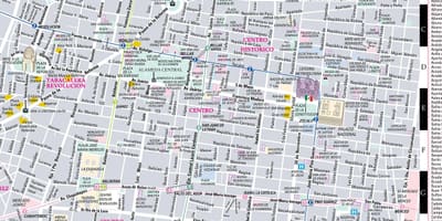 வரைபடம் streetwise மெக்ஸிக்கோ நகரத்தின்